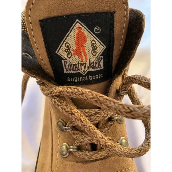 Country Jack mens tan suede boots US size 8.5 - Picture 1 of 11